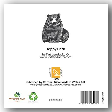 NC002 Happy Bear - Kat Lendacka