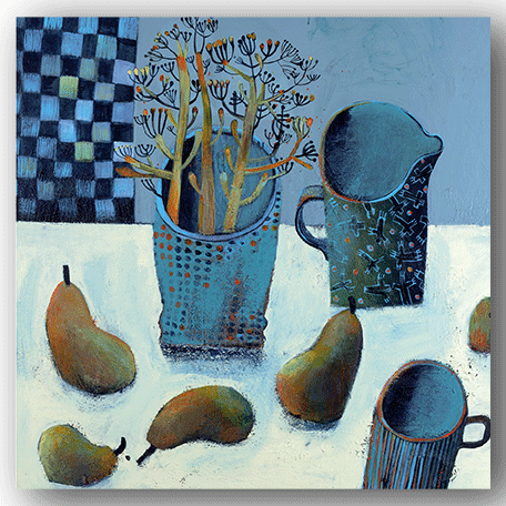 NC026 Pear with Blue Jug - Este MacLeod