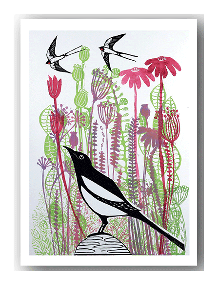 NC043 Magpies Summer  - Mariann Johansen-Ellis