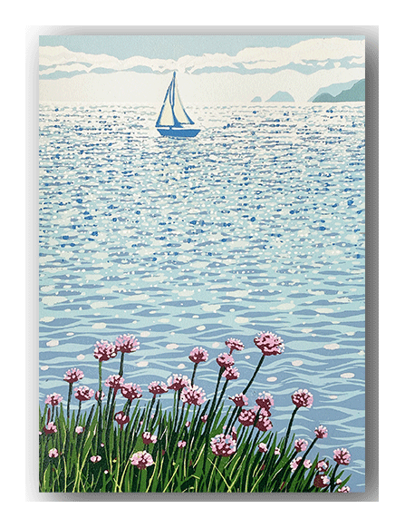 NC059 Sea Pinks - Hazel McNab