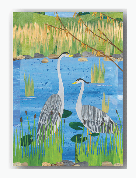 NC083 Elegant Herons - Gillian Ferguson