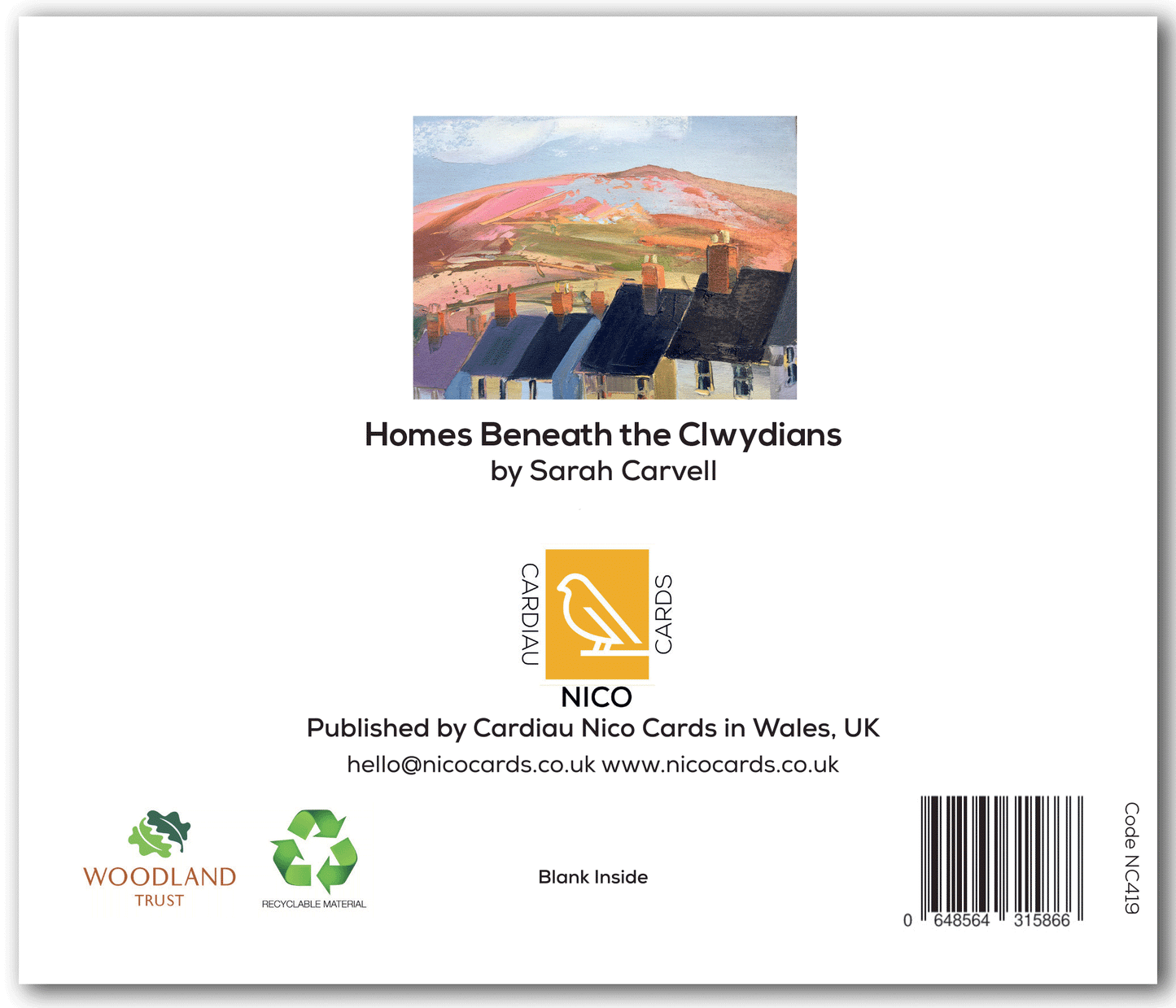 NC419 Homes Beneath the Clwydians - Sarah Carvell