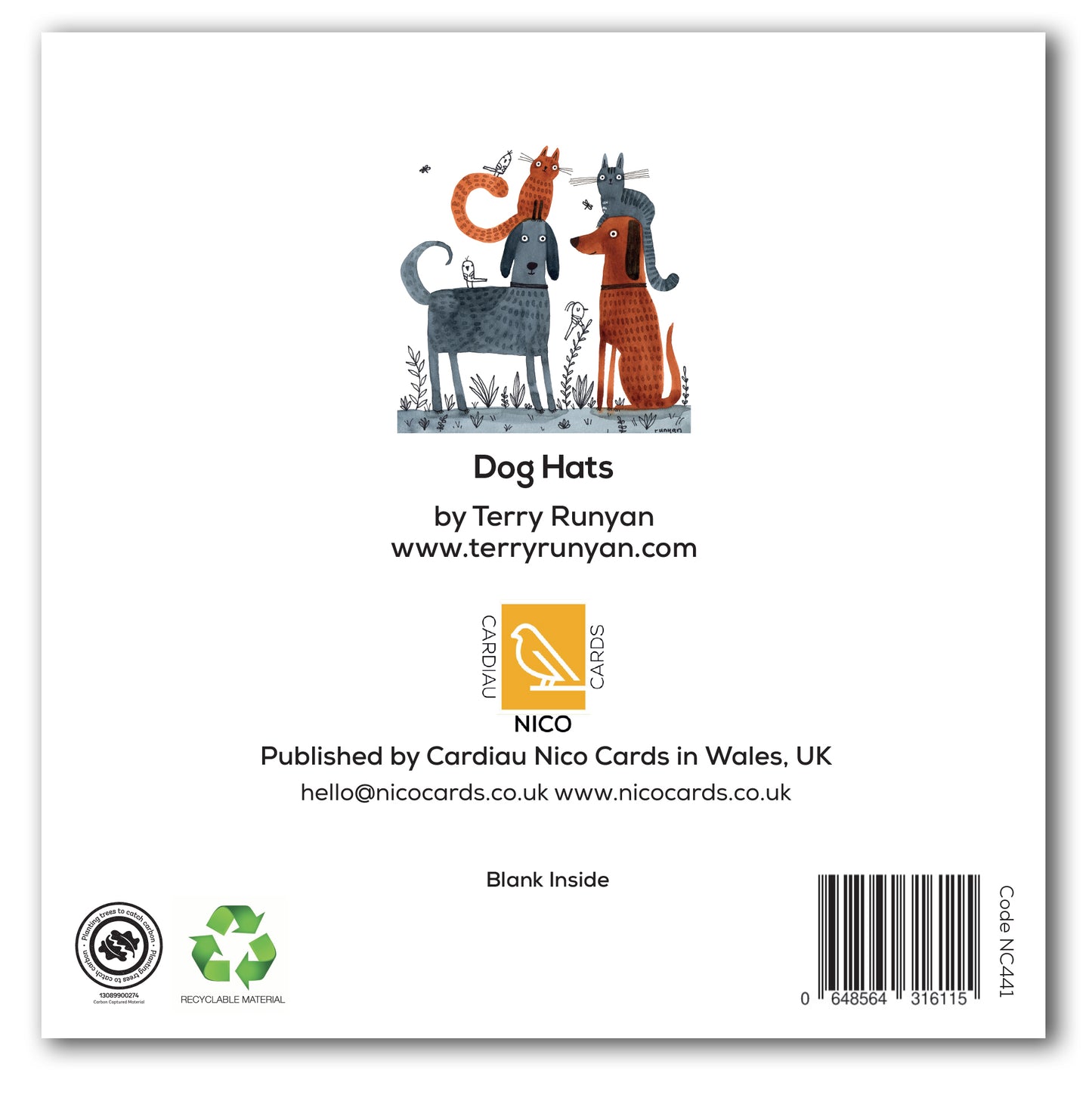 NC441 Dog Hats - Terry Runyan