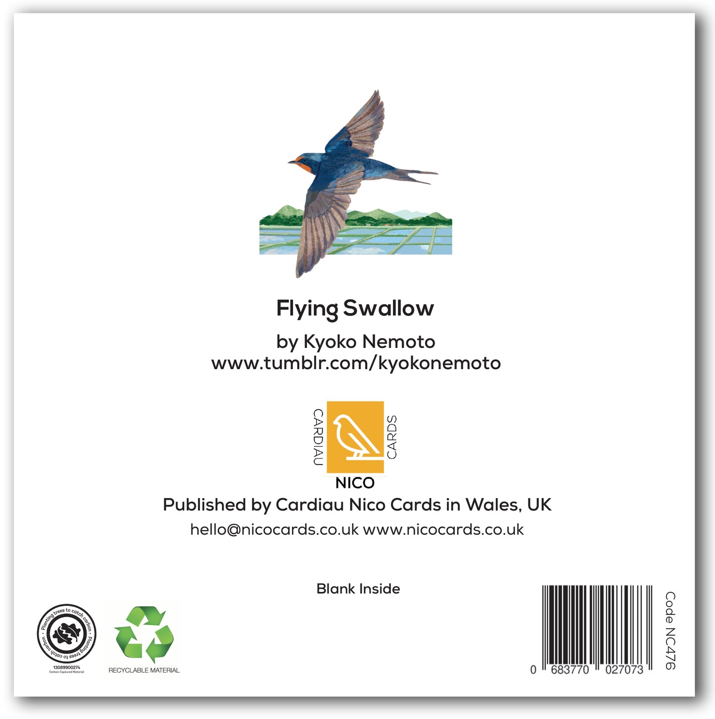 NC476 Flying Swallow - Kyoko Nemoto