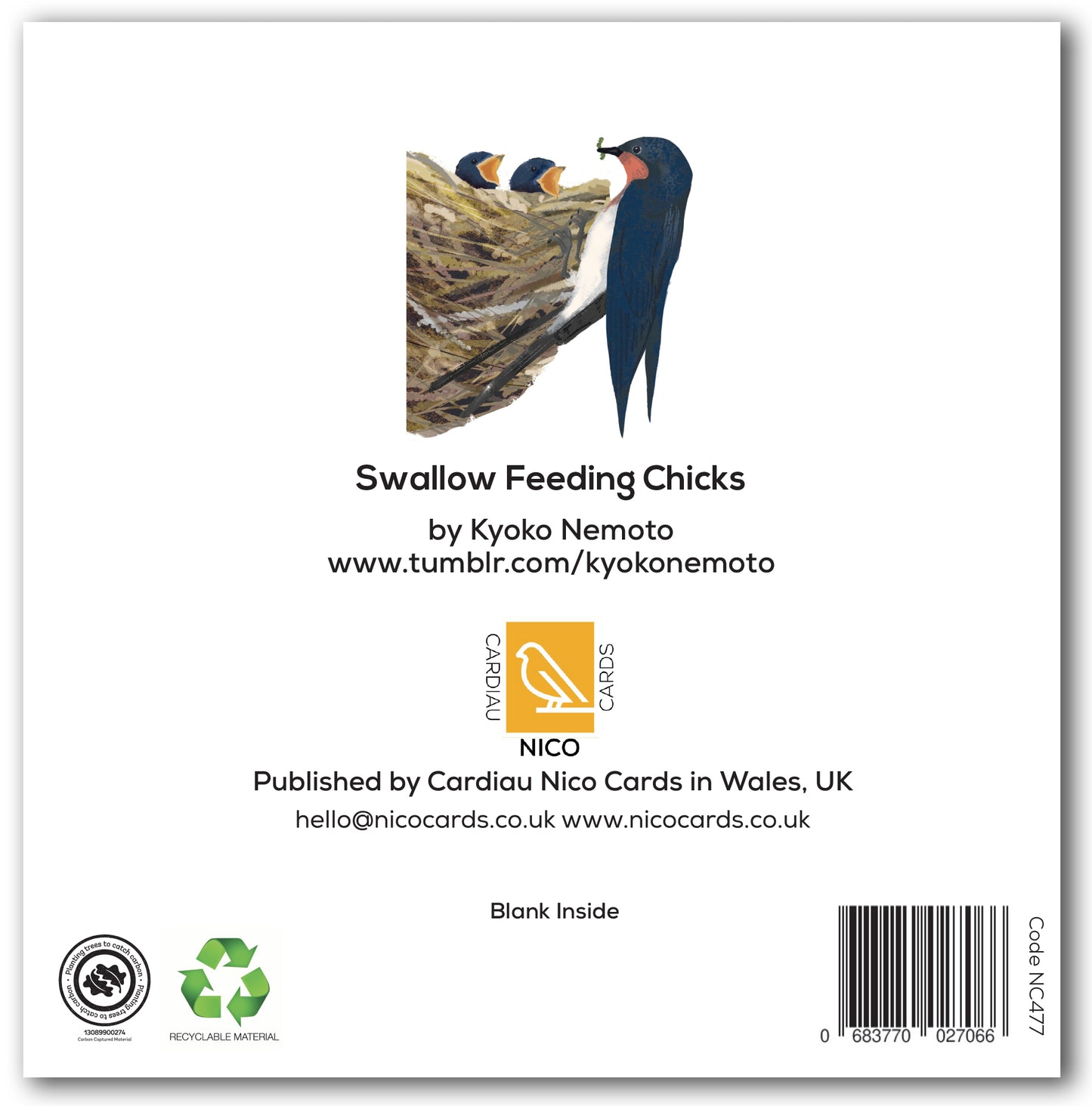 NC477 Swallow Feeding Chicks - Kyoko Nemoto