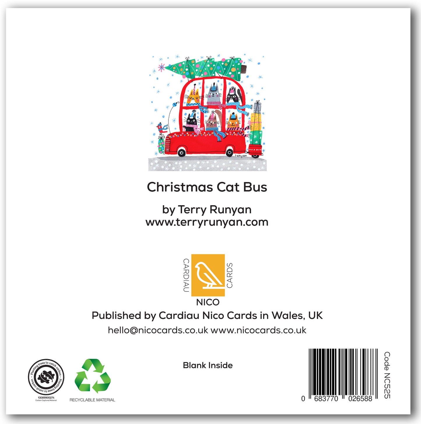 NC525 Christmas Cat Bus - Terry Runyan *New July 2026