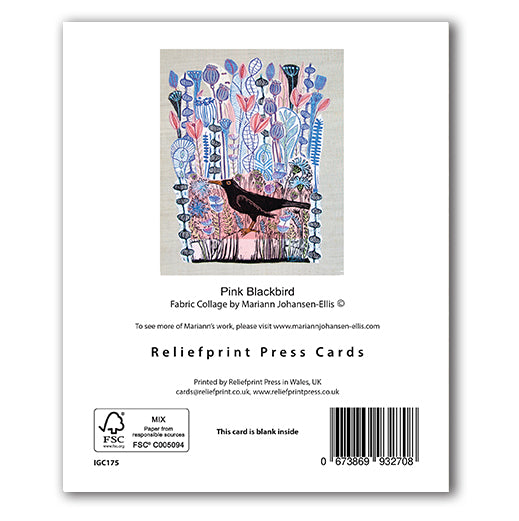 IGC175 Pink Blackbird - Mariann Johansen-Ellis