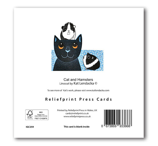 IGC259 Cat & Hamsters - Kat Lendacka