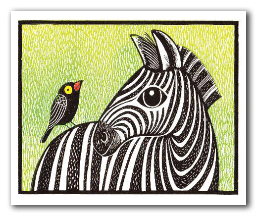 IGC301 Zebra and Bird - Kat Lendacka