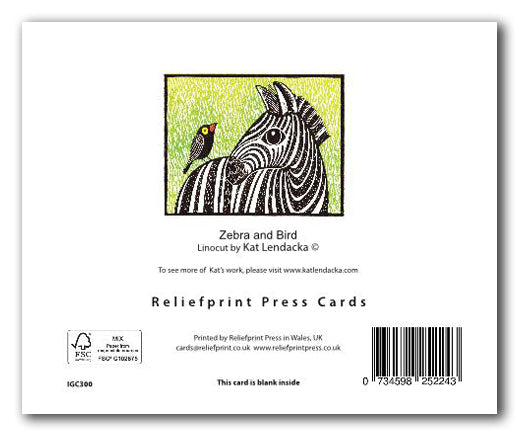 IGC301 Zebra and Bird - Kat Lendacka