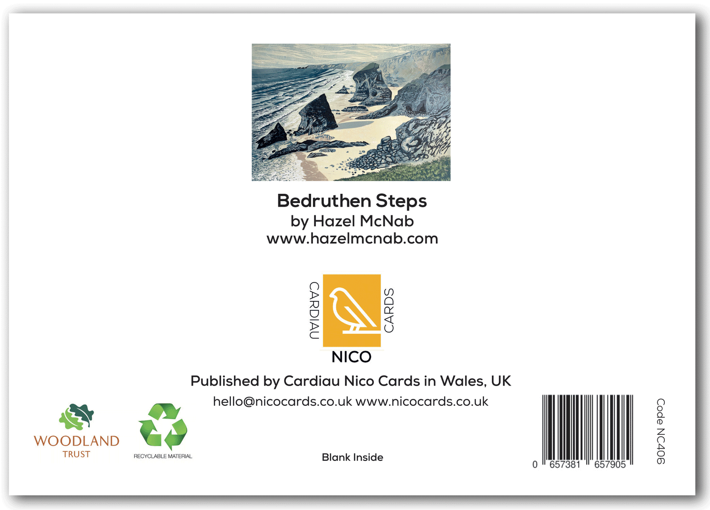 NC406 - Bedruthan Steps - Hazel McNab