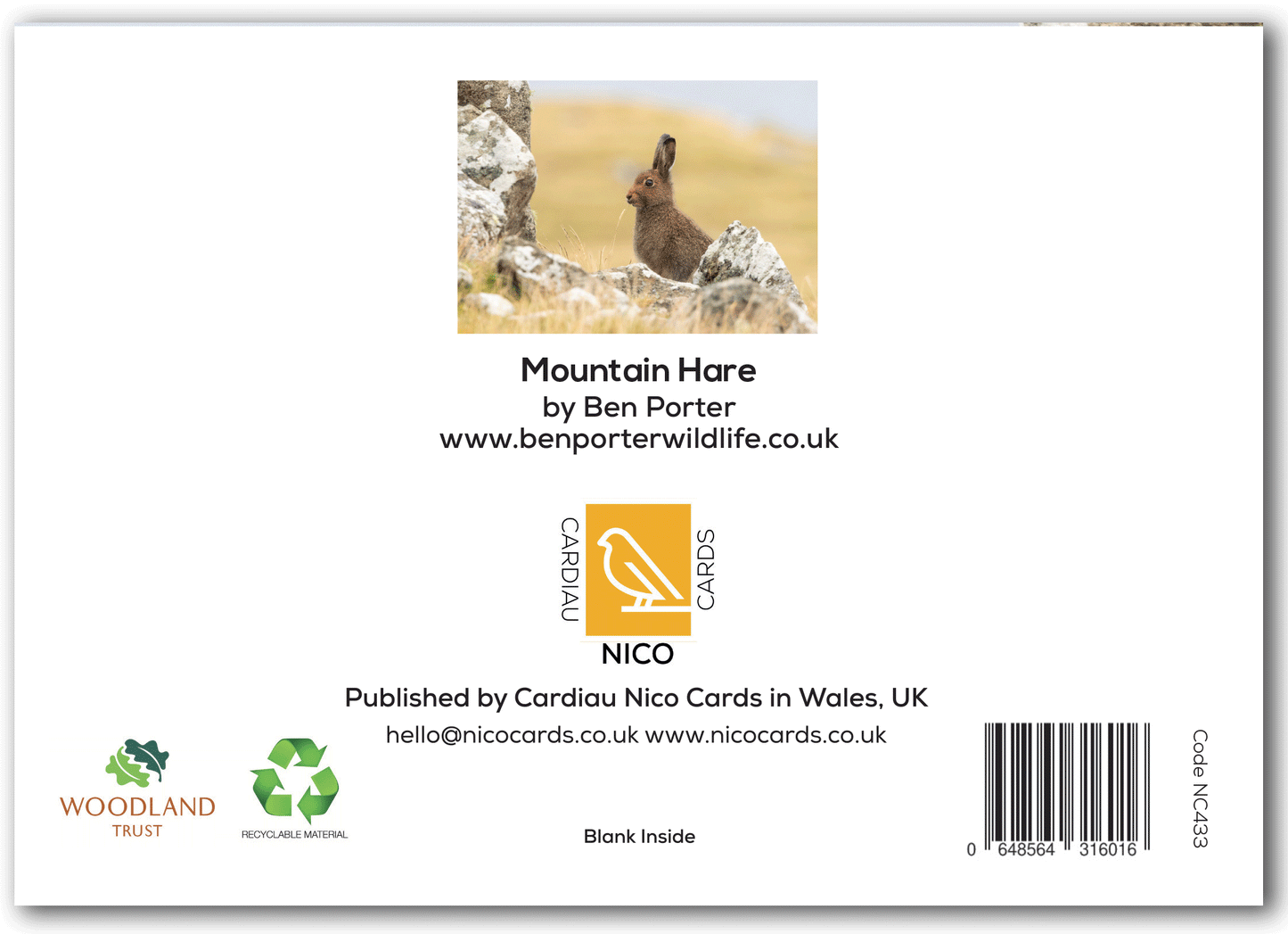 NC433 Mountain Hare - Ben Porter