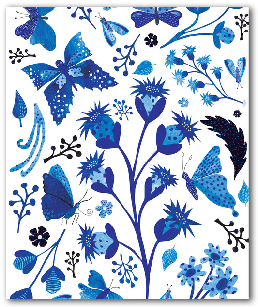 NC452 Delft Blue Butterflies - Elze van den Akker