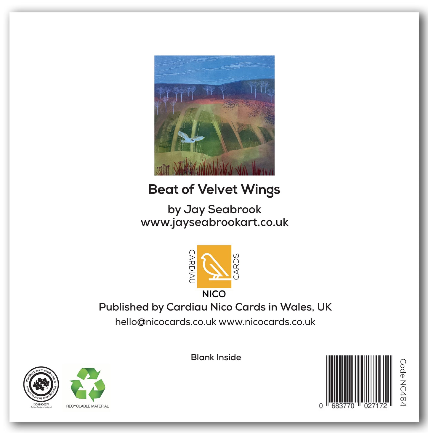 NC464 Beat of Velvet Wings - Jay Seabrook