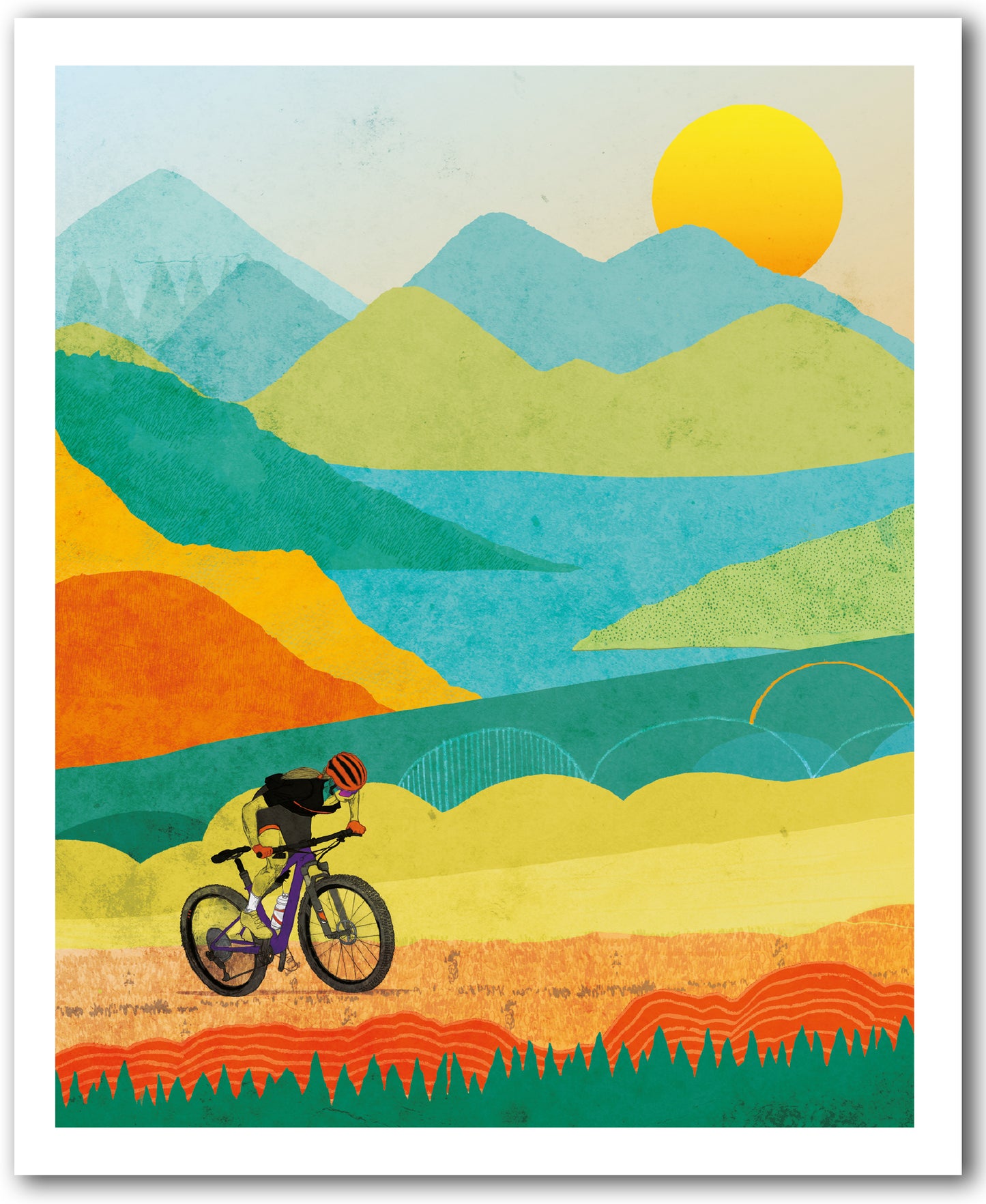 NC484 Biker Sunset - David Broadbent