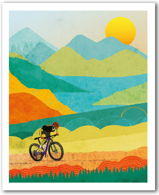 NC484 Biker Sunset - David Broadbent