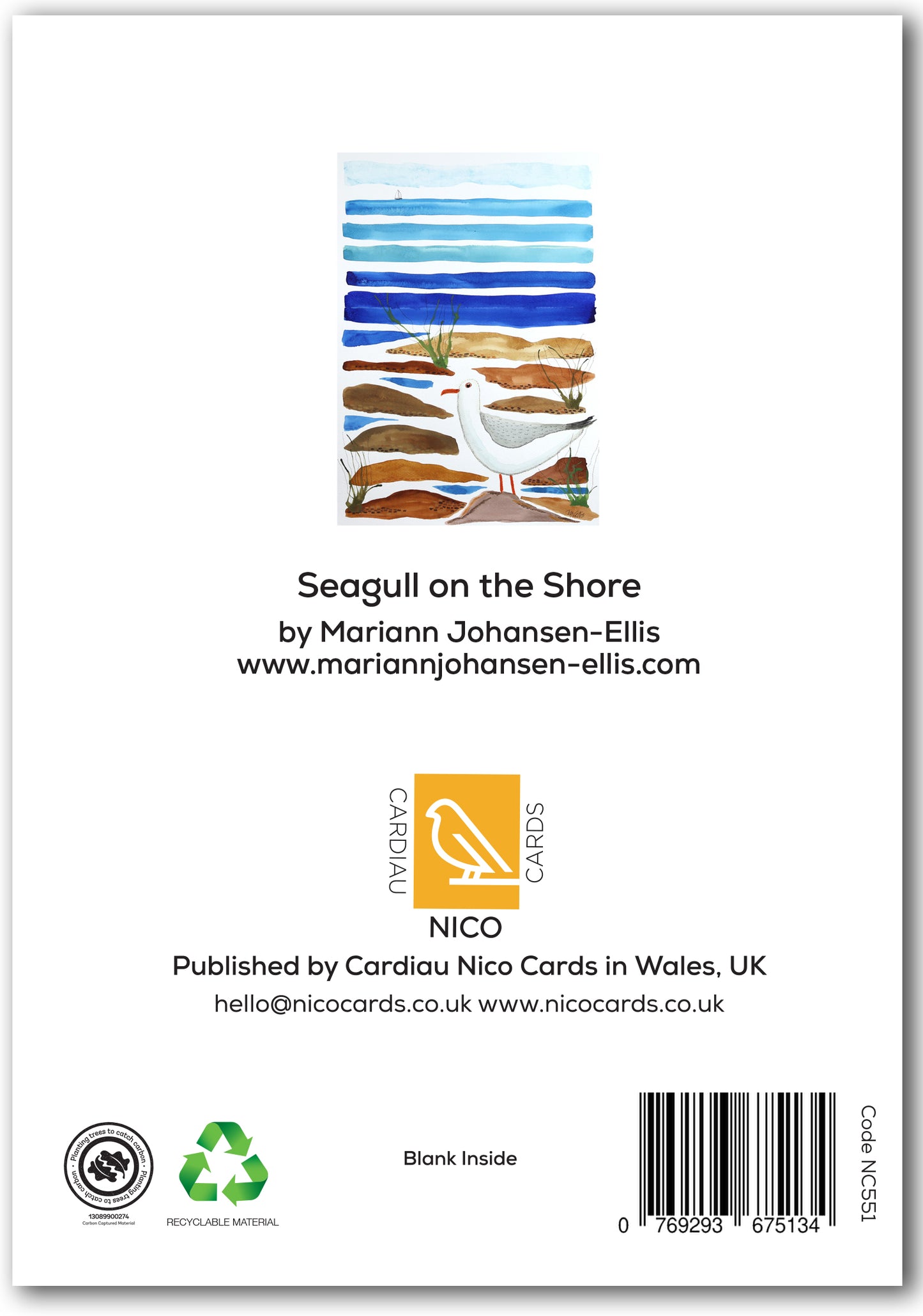 NC551 Seagulls on the Shore - Mariann Johansen-Ellis *New Sept 2026*