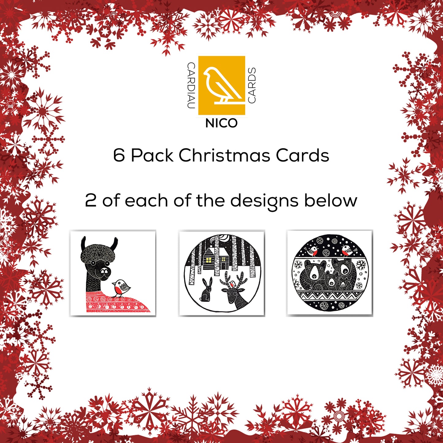 Pack of 6 Cards - PC001